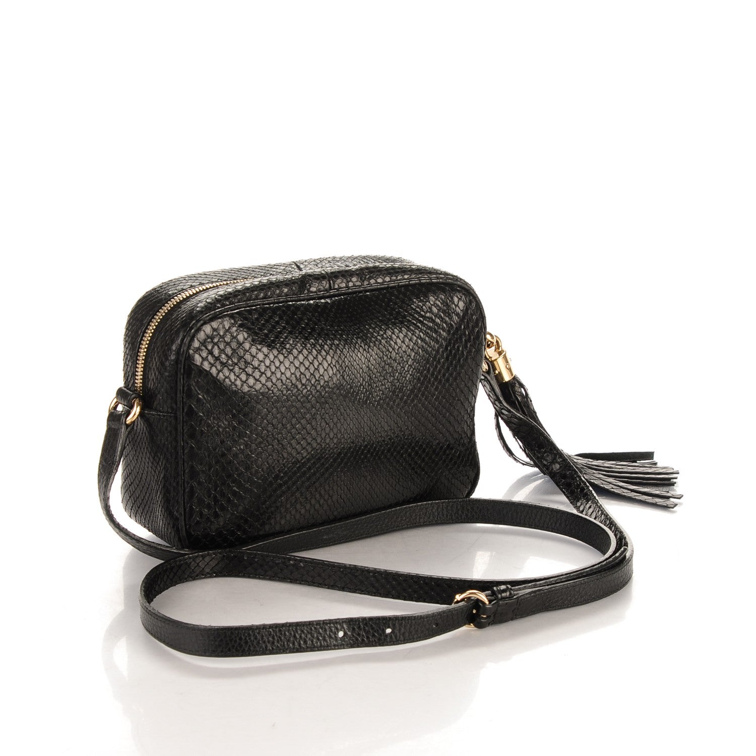 Gucci Python Small Soho Disco Bag Black 3 of 7