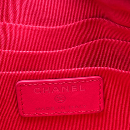 Chanel Goatskin Quilted Medium Reissue Cosmetic Case Pink 4 of 4