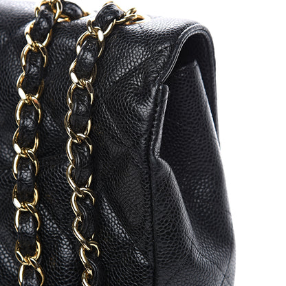 Chanel Caviar Quilted Jumbo Single Flap Black 8 of 15