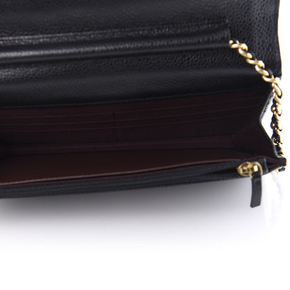 Chanel Caviar Quilted Wallet On Chain WOC Black 5 of 11