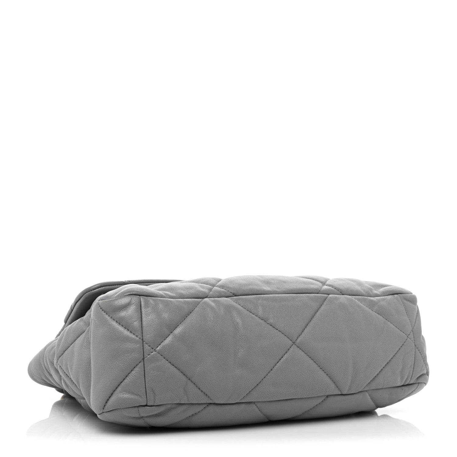 Chanel Lambskin Quilted Large Chanel 19 Flap Grey 4 of 15