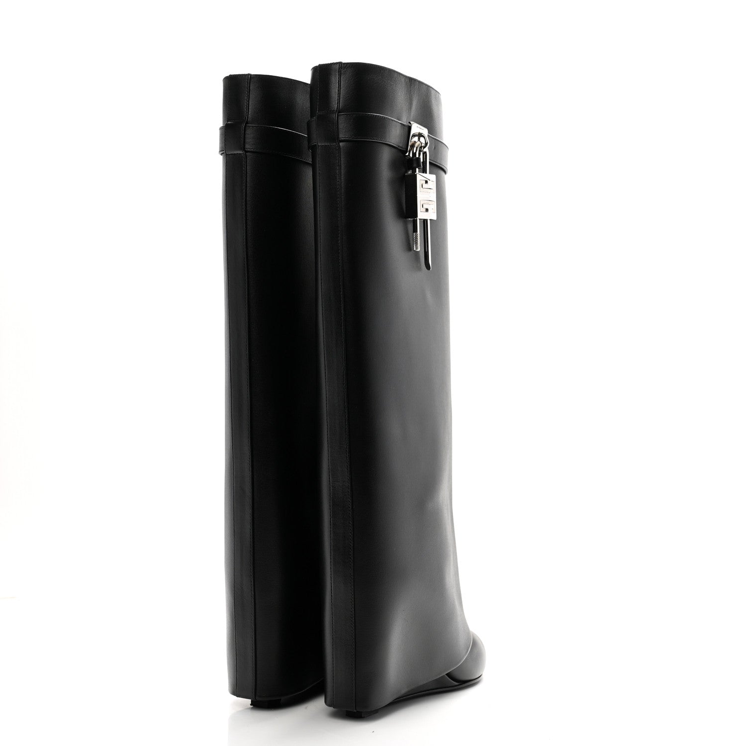 Givenchy Calfskin Shark Lock Pant Boots 39 Black 4 of 10