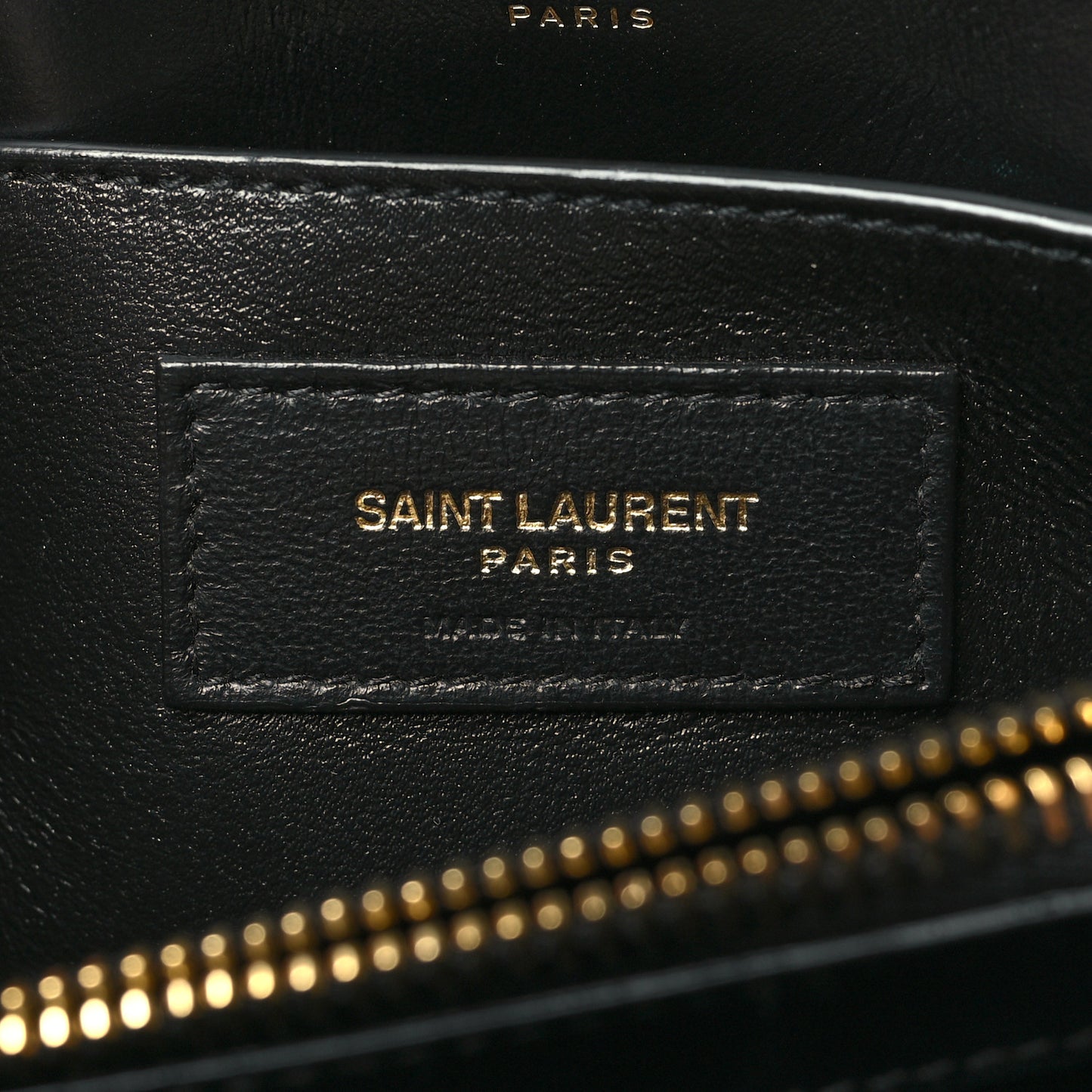 Calfskin Y Quilted Monogram Small Loulou Chain Satchel Black