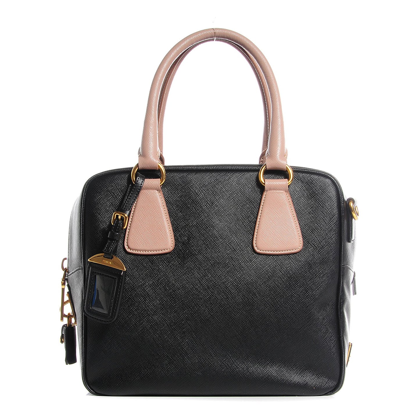 Saffiano Lux Bauletto Black Cammeo