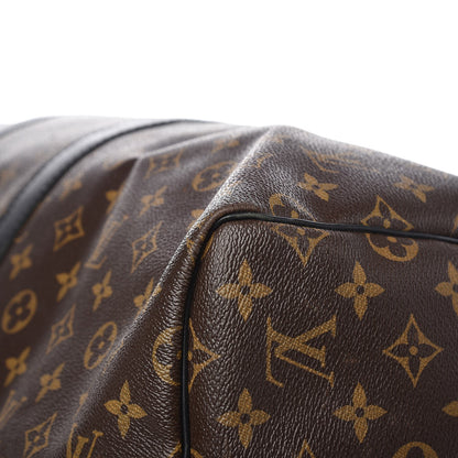 Louis Vuitton Monogram Macassar Keepall Bandouliere 55 11 of 13