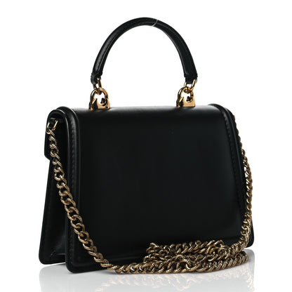 Dolce & Gabbana Smooth Calfskin Small Devotion Envelope Top Handle Bag Black 3 of 9