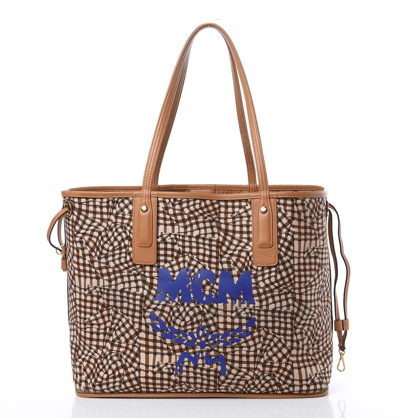 Visetos Medium Liz Reversible Shopper Tote Cognac