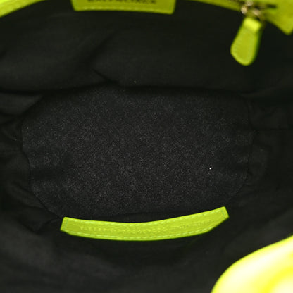 Balenciaga Agneau Arena Le Cagole Bucket Bag XS Fluo Yellow 5 of 10