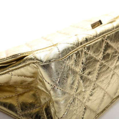 Chanel Metallic Aged Calfskin Quilted 2.55 Reissue 227 Flap Gold 8 of 9