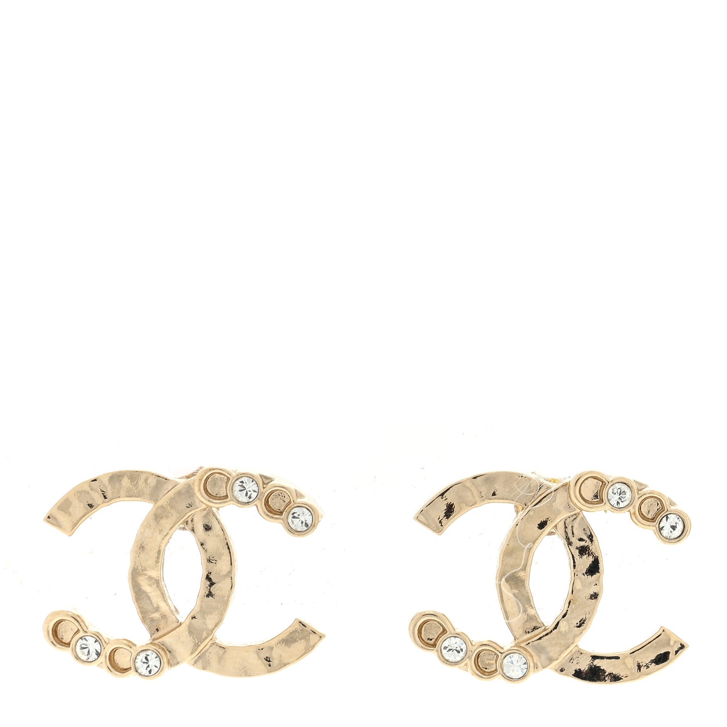 Crystal CC Earrings Gold