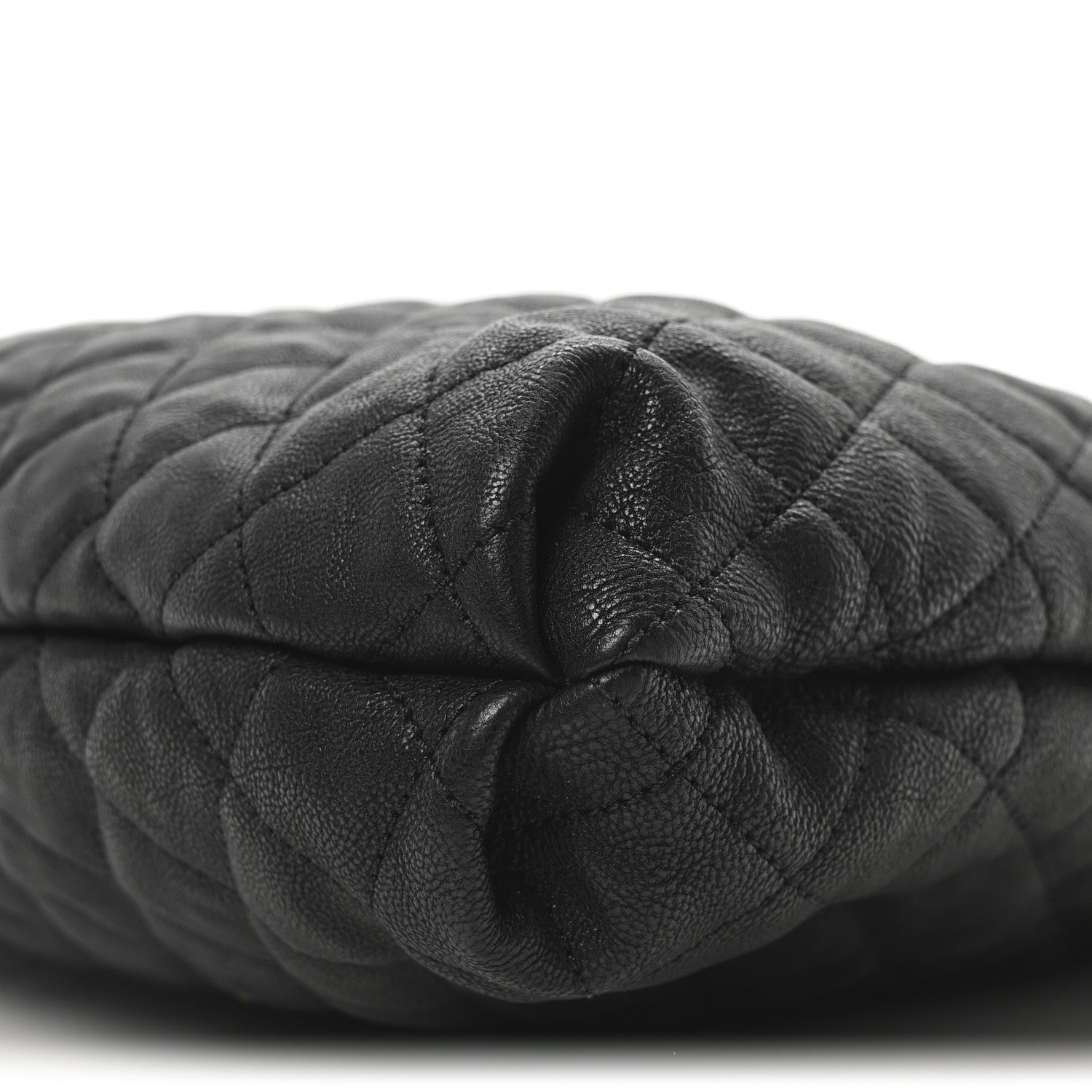 Chanel Distressed Glazed Caviar Quilted Large Elastic Tote Black 10 of 10