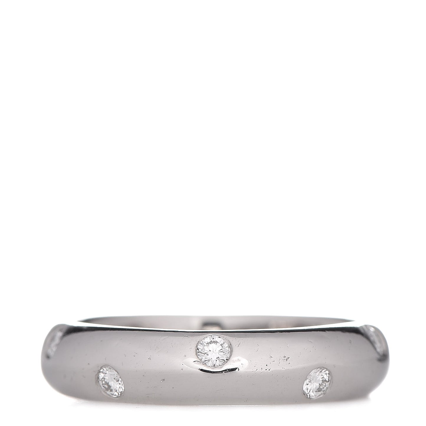 Platinum Diamond 4mm Etoile Band Ring 50 5.5