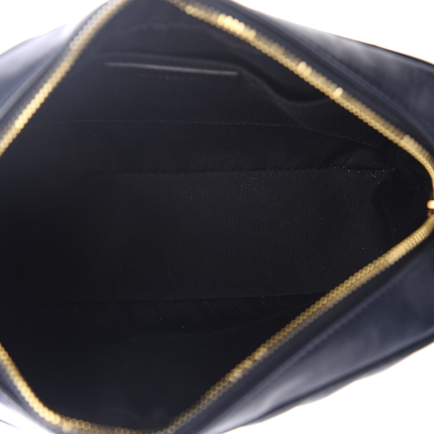 Calfskin Matelasse Monogram Lou Camera Bag Navy