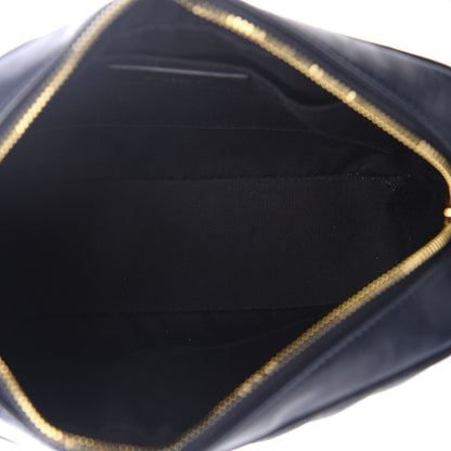 Saint Laurent Calfskin Matelasse Monogram Lou Camera Bag Navy 4 of 8