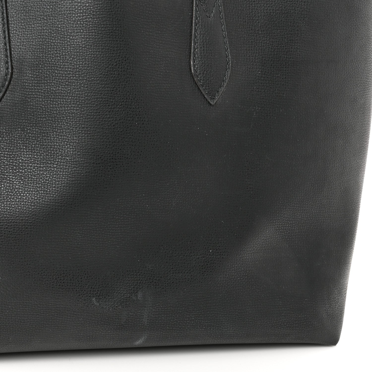 Burberry Grainy Calfskin Haymarket Check Medium Reversible Tote Black 18 of 19