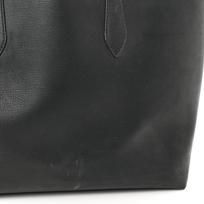 Burberry Grainy Calfskin Haymarket Check Medium Reversible Tote Black 18 of 19