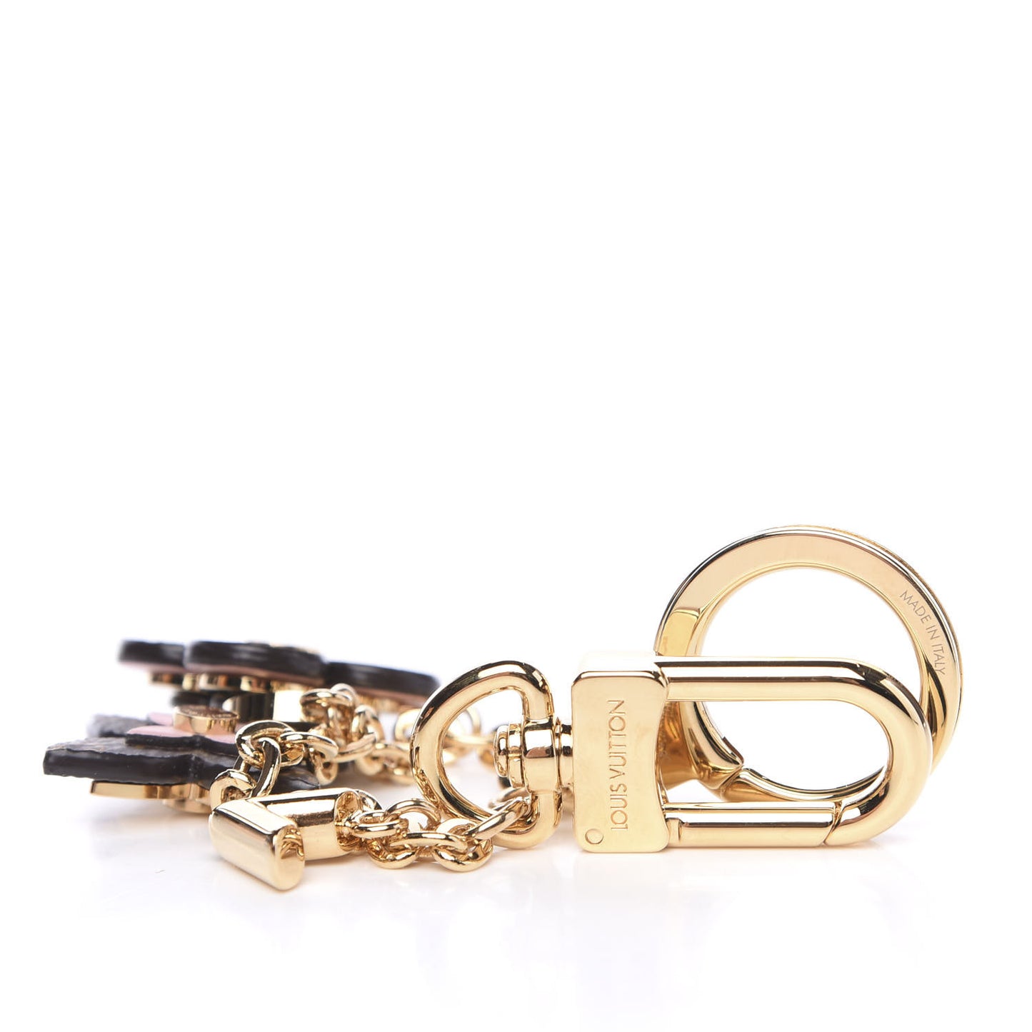 Blooming Flowers Bag Charm Chain Pink