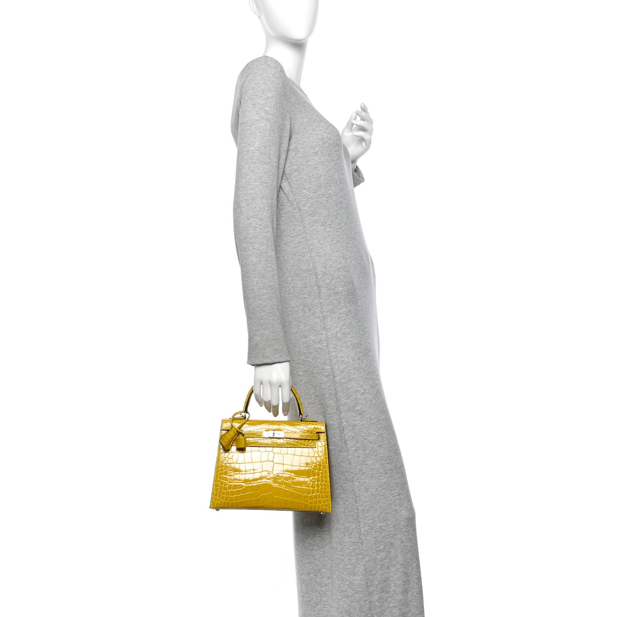 Hermes Shiny Alligator Kelly Sellier 25 Mimosa 2 of 11