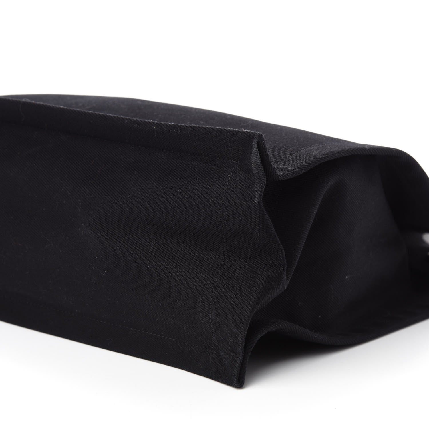 Saint Laurent Linen Calfskin Rive Gauche North South Tote Black 7 of 10