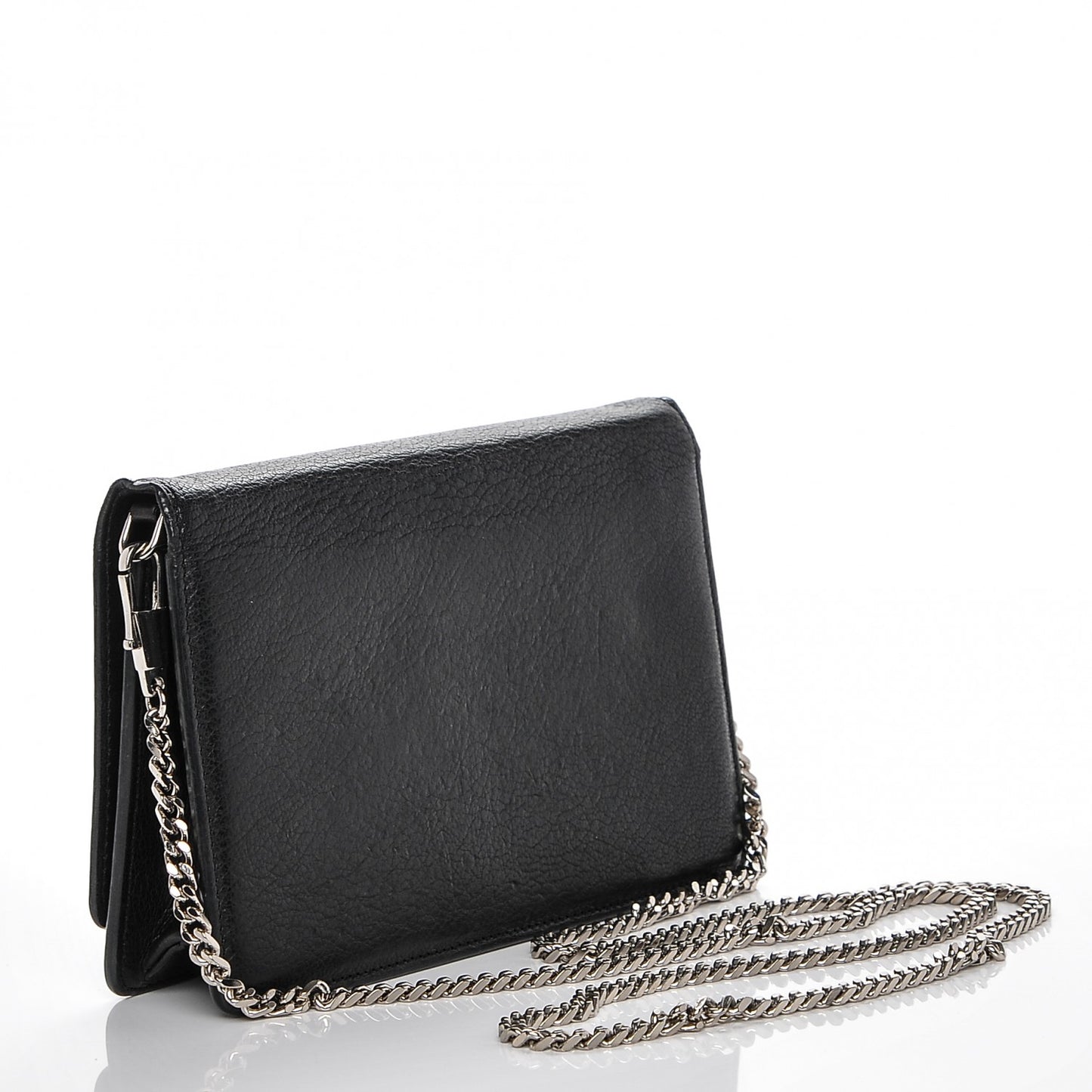 Sugar Goatskin Pandora Chain Wallet Black