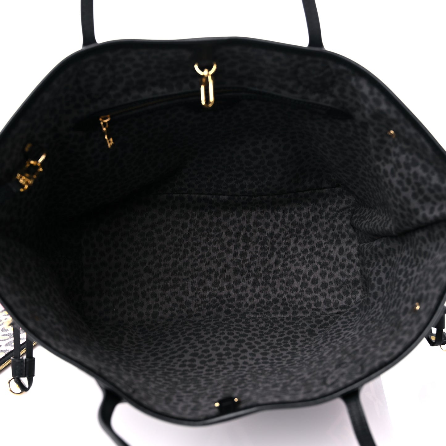 Monogram Giant Wild At Heart Neverfull MM Black