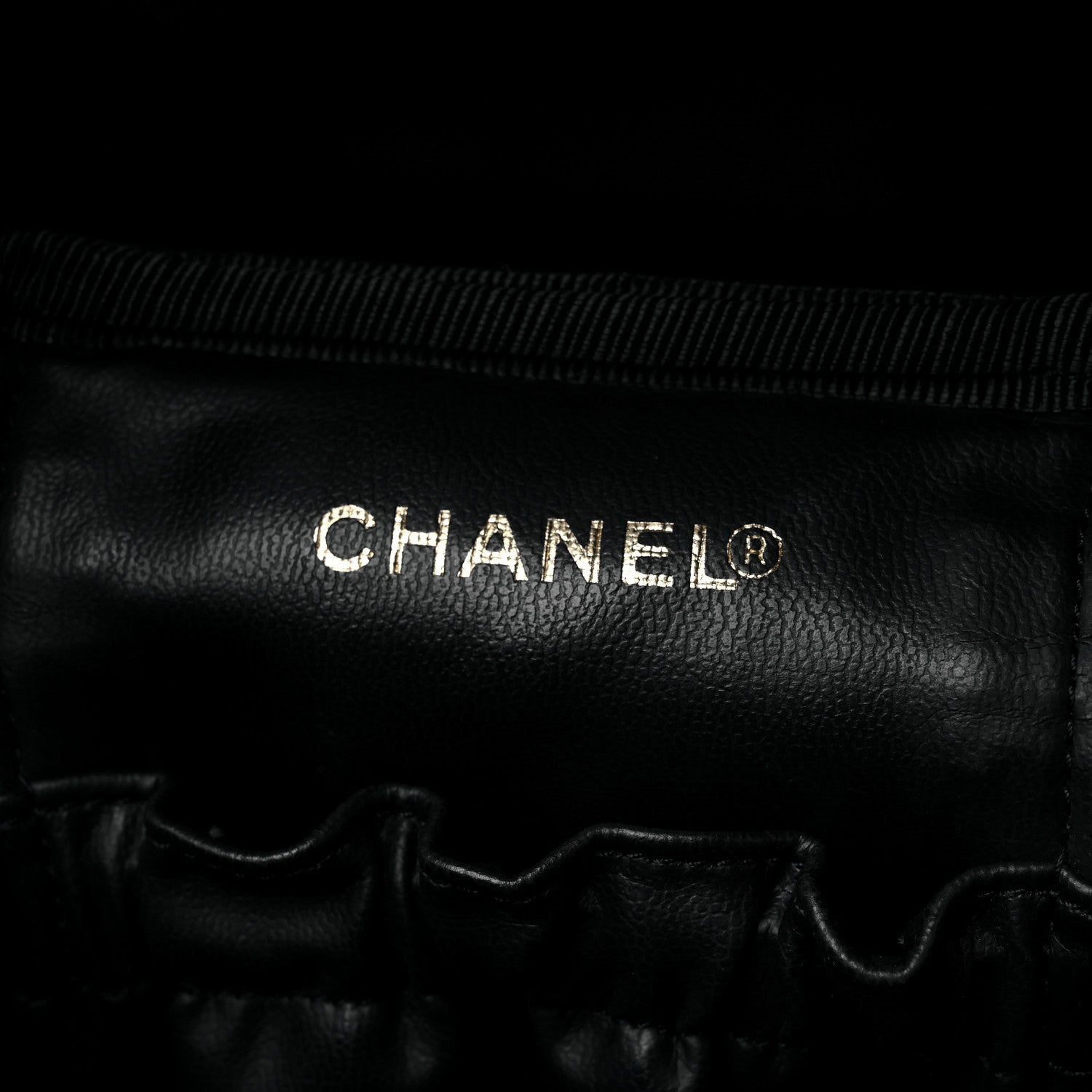 Chanel Caviar Vanity Cosmetic Case Black 6 of 15