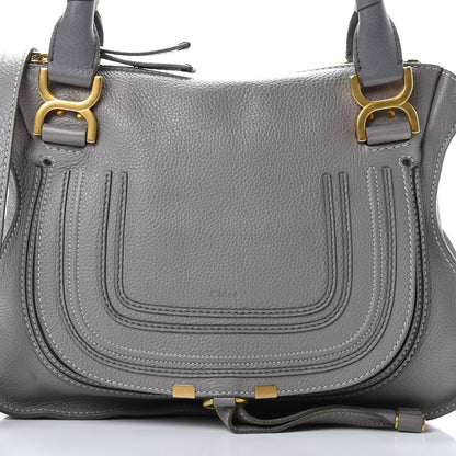 Chloe Calfskin Medium Marcie Satchel Cashmere Grey 8 of 11