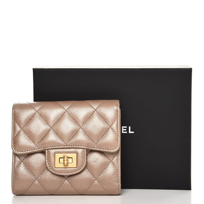 Chanel Metallic Aged Calfskin Quilted Small Reissue Wallet Gold 9 of 9