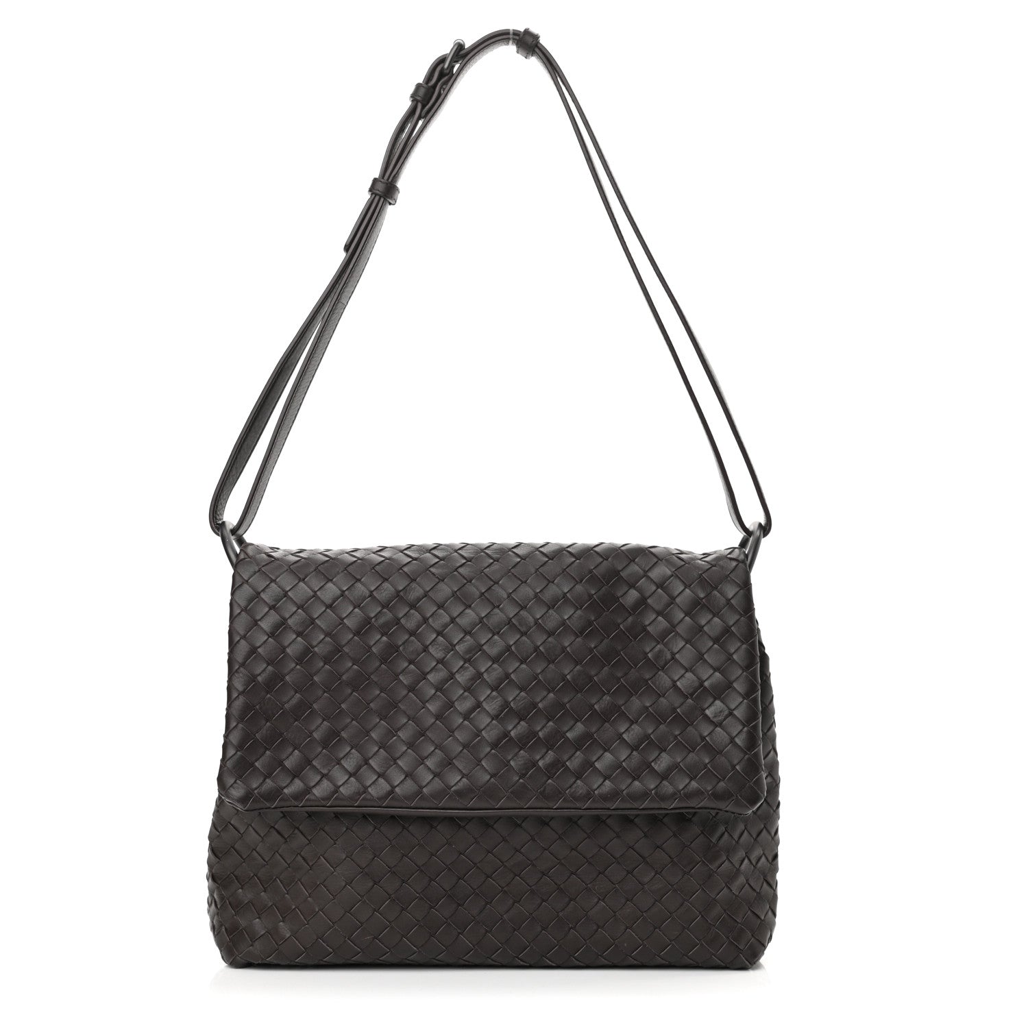 Bottega Veneta Nappa Intrecciato Flap Shoulder Bag Quetsche 1 of 9