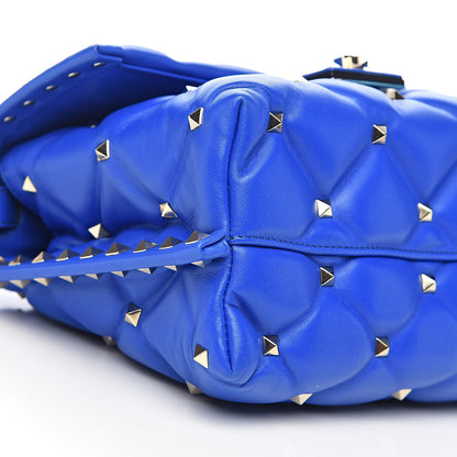 Valentino Garavani Nappa Medium Candystud Top Handle Bag Acid Blue 8 of 10