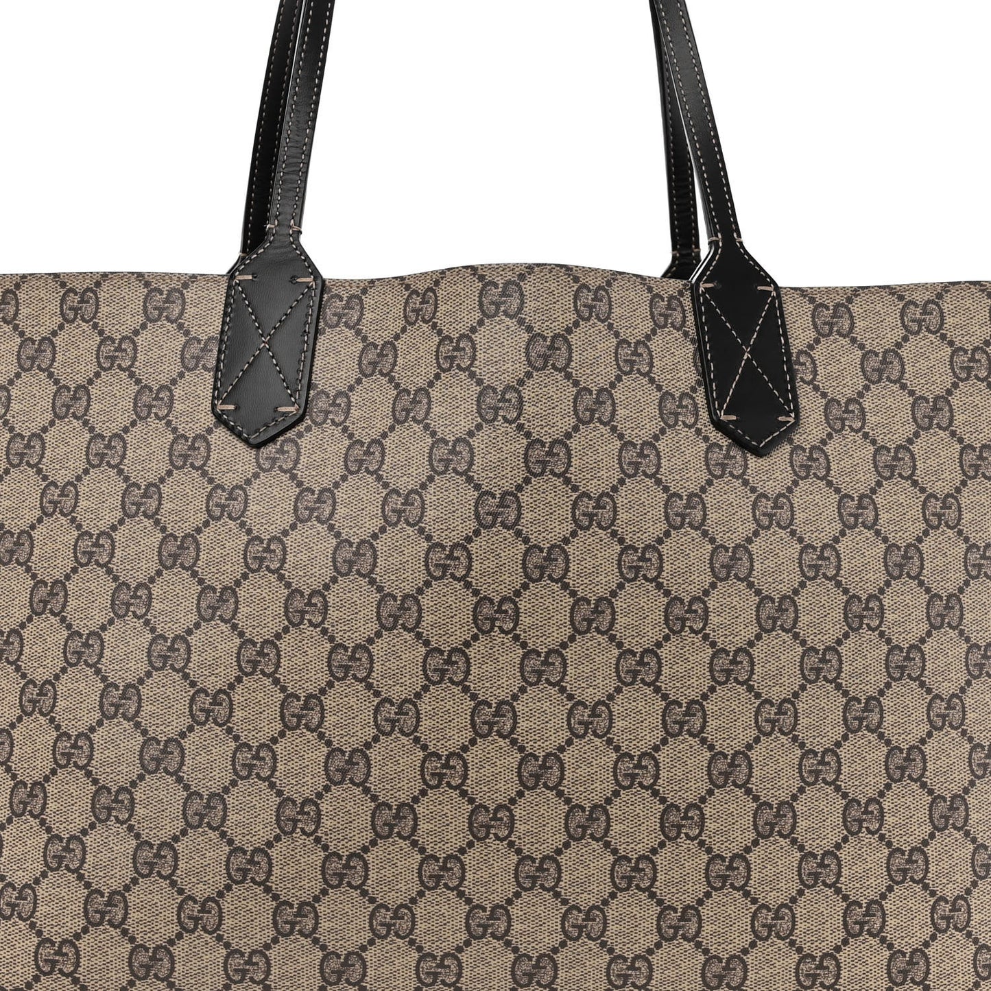 Calfskin GG Supreme Monogram Medium Reversible Tote Black