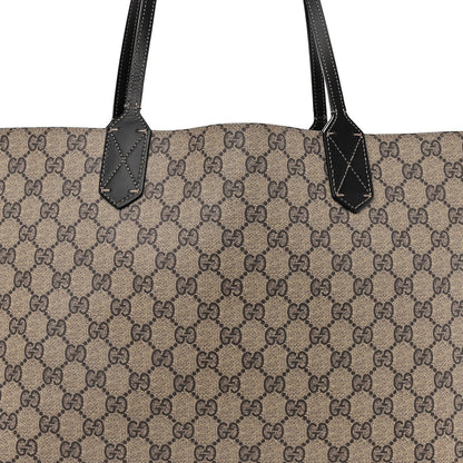 Gucci Calfskin GG Supreme Monogram Medium Reversible Tote Black 6 of 16