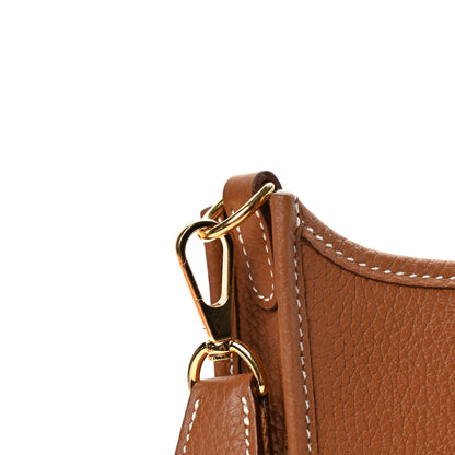 Hermes Taurillon Clemence Evelyne TPM Gold 5 of 5