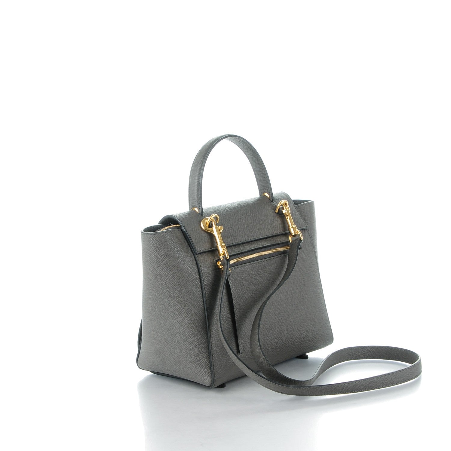 Celine Baby Grained Calfskin Micro Belt Bag Grey 3 of 9