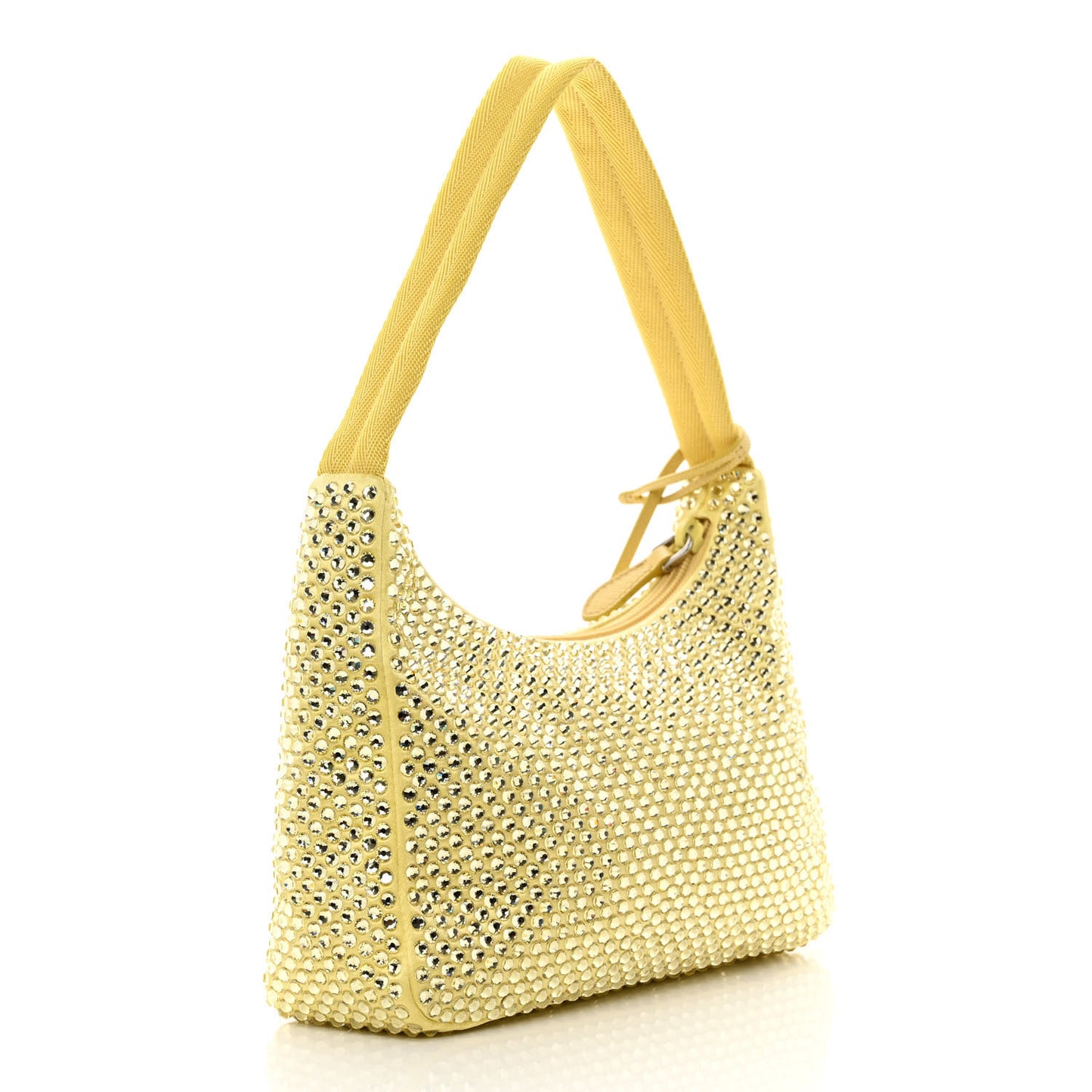 Satin Crystal Mini Re-Edition 2000 Bag Ananas