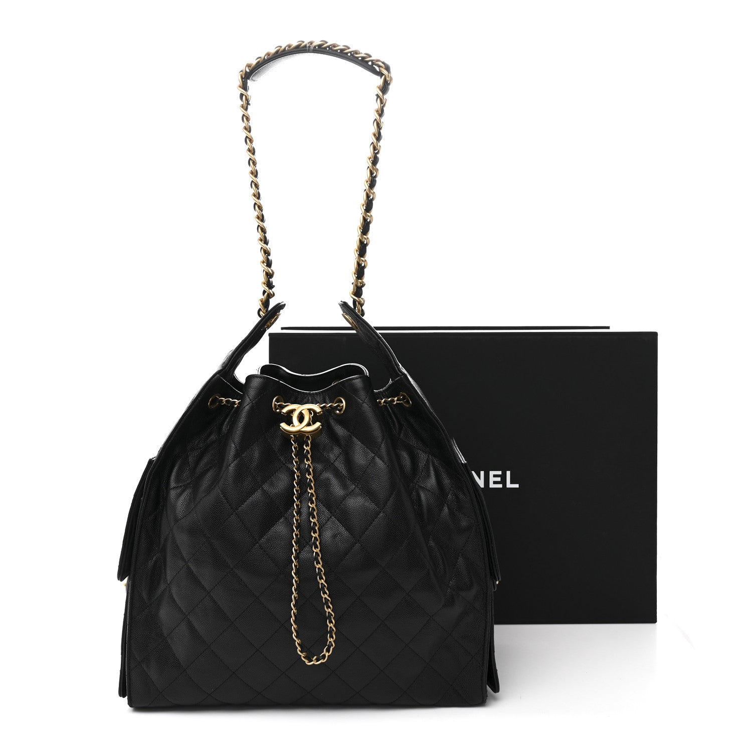 Chanel Caviar Quilted Medium Chanel 25 Handbag Black 14 of 14