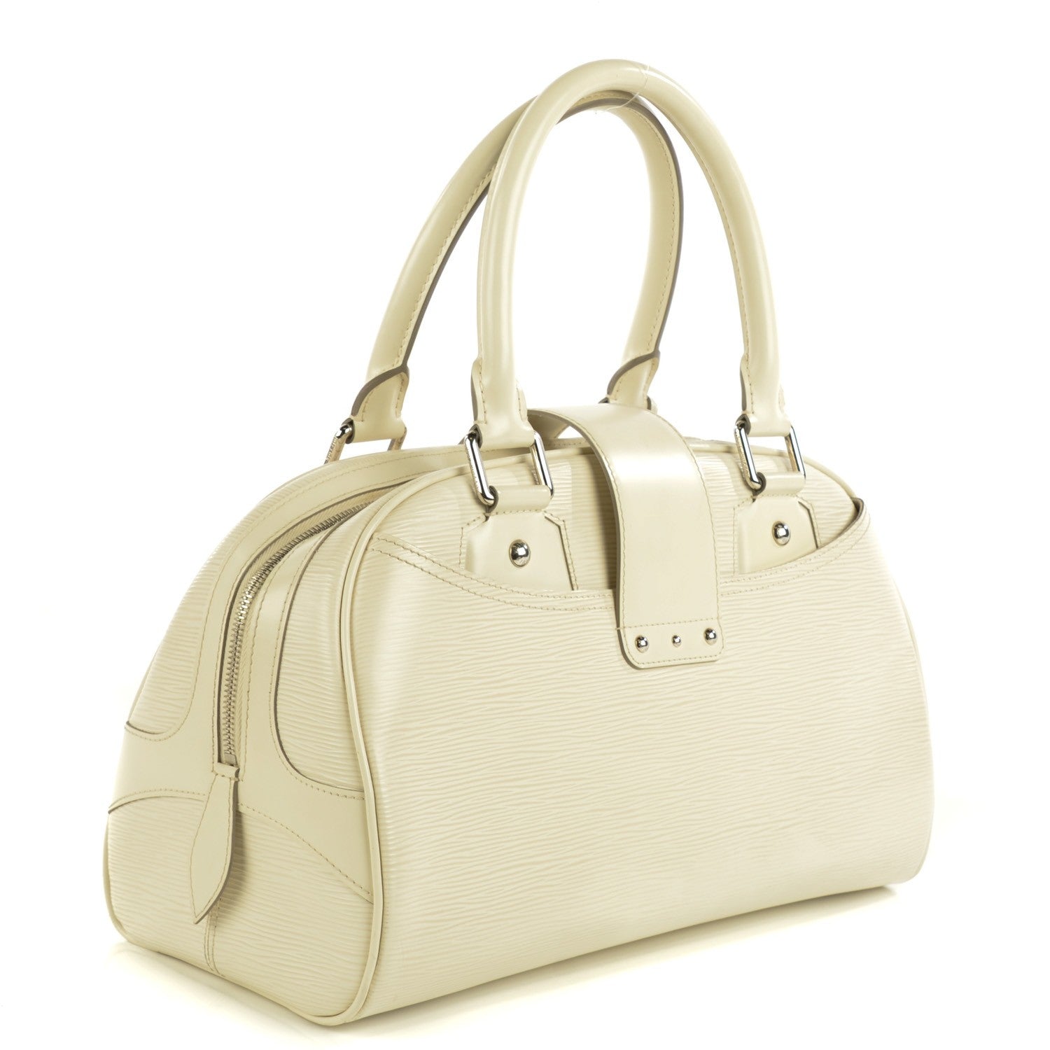 Louis Vuitton Epi Bowling Montaigne GM Ivory 3 of 7