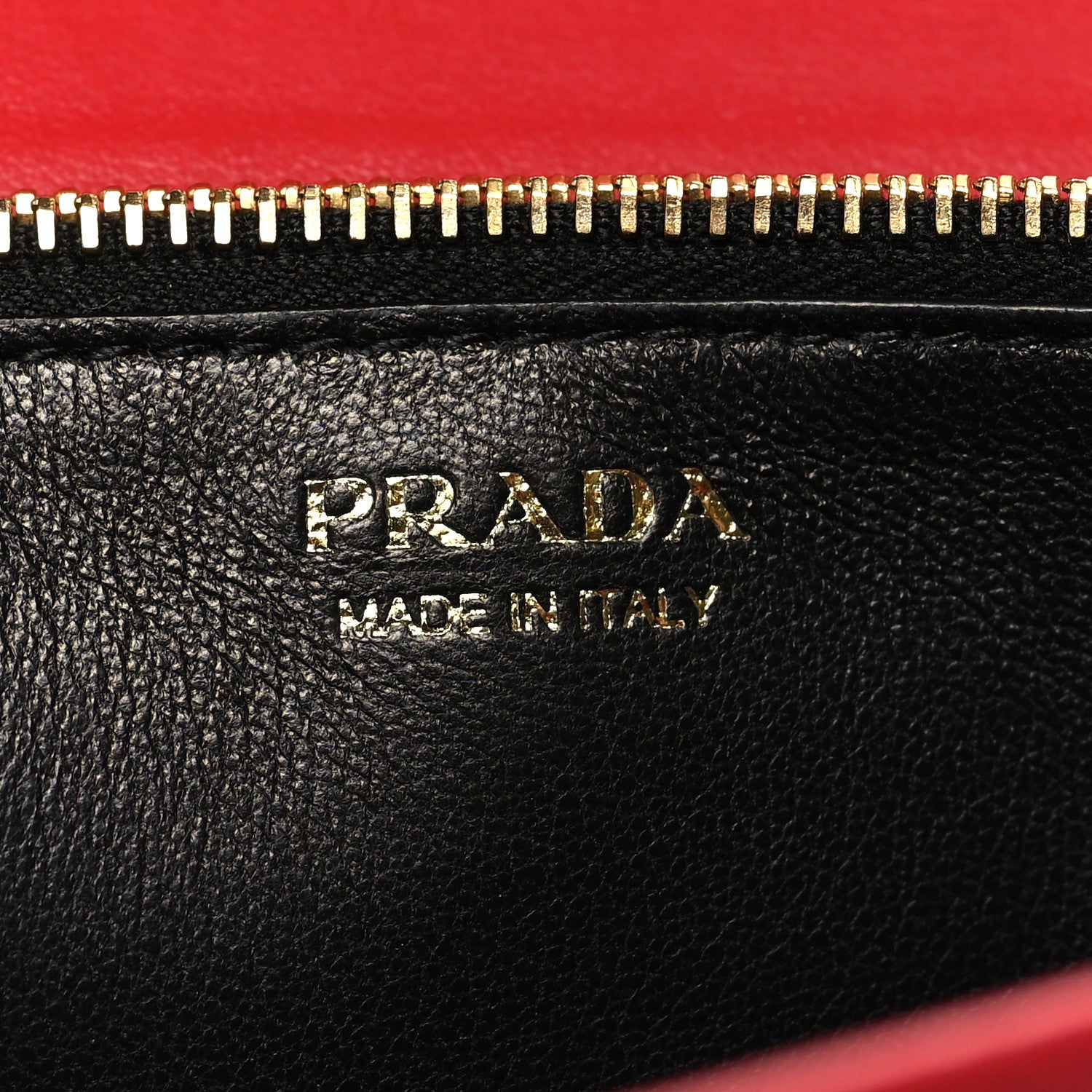 Prada Saffiano City Calfskin Chain Wallet Red 8 of 11