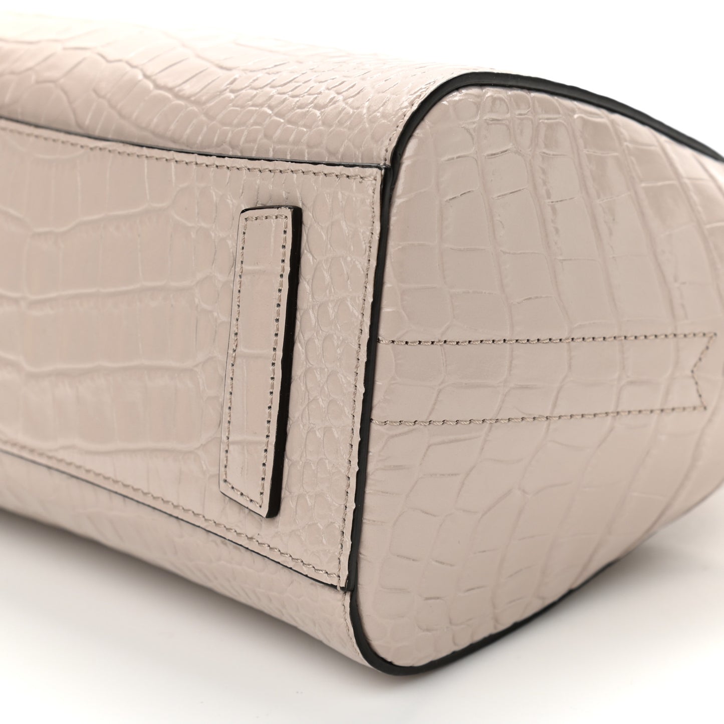 Calfskin Crocodile Embossed Mini Antigona Dune