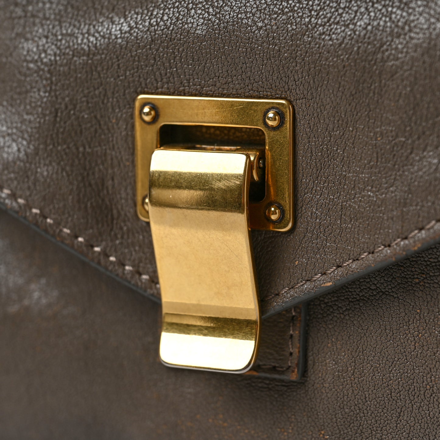 Lambskin Medium PS1 Satchel Smoke