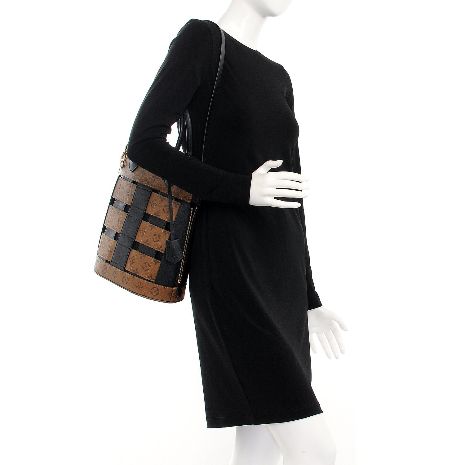 Louis Vuitton Reverse Monogram Tressage Tote 2 of 10
