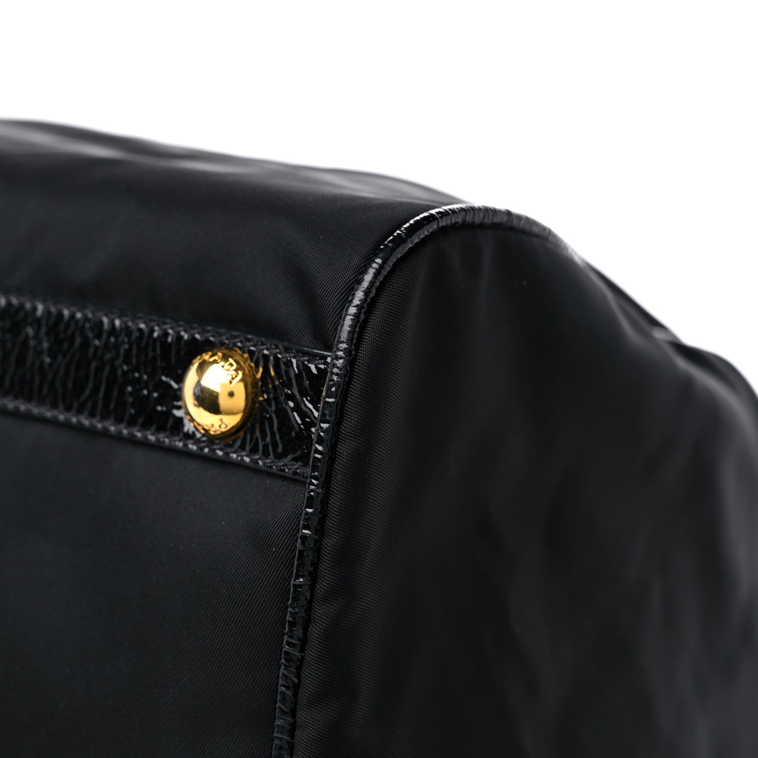 Prada Nylon Spazzolato Boston Bag Black 8 of 11