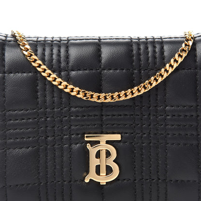 Burberry Lambskin Quilted Micro Lola Bag Black 9 of 9