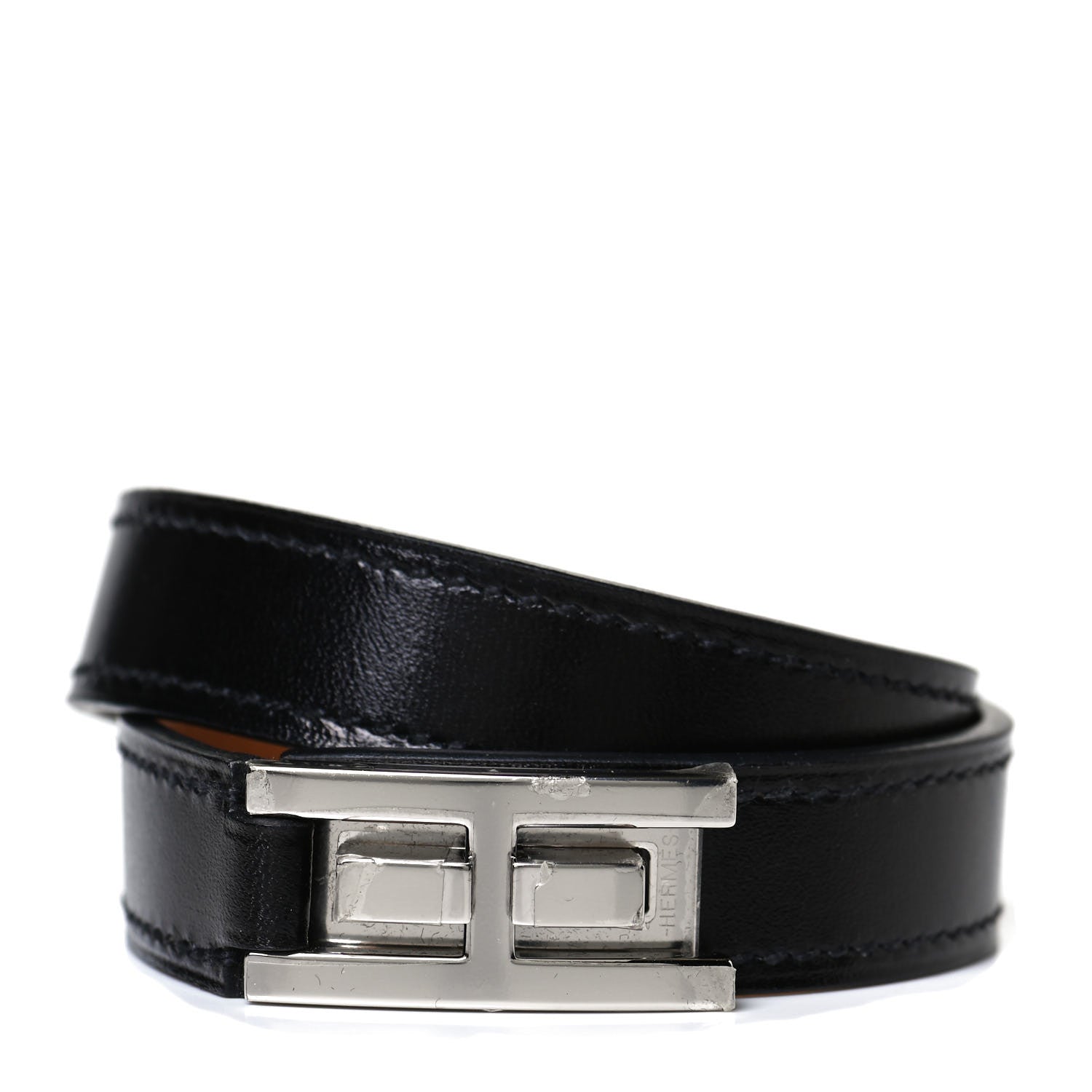 Hermes Box Drag Double Tour Bracelet T3 Black 1 of 4