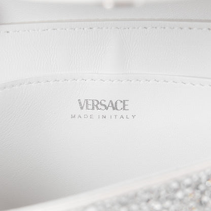 Versace Crystal La Medusa Envelope Clutch Optical White 6 of 9