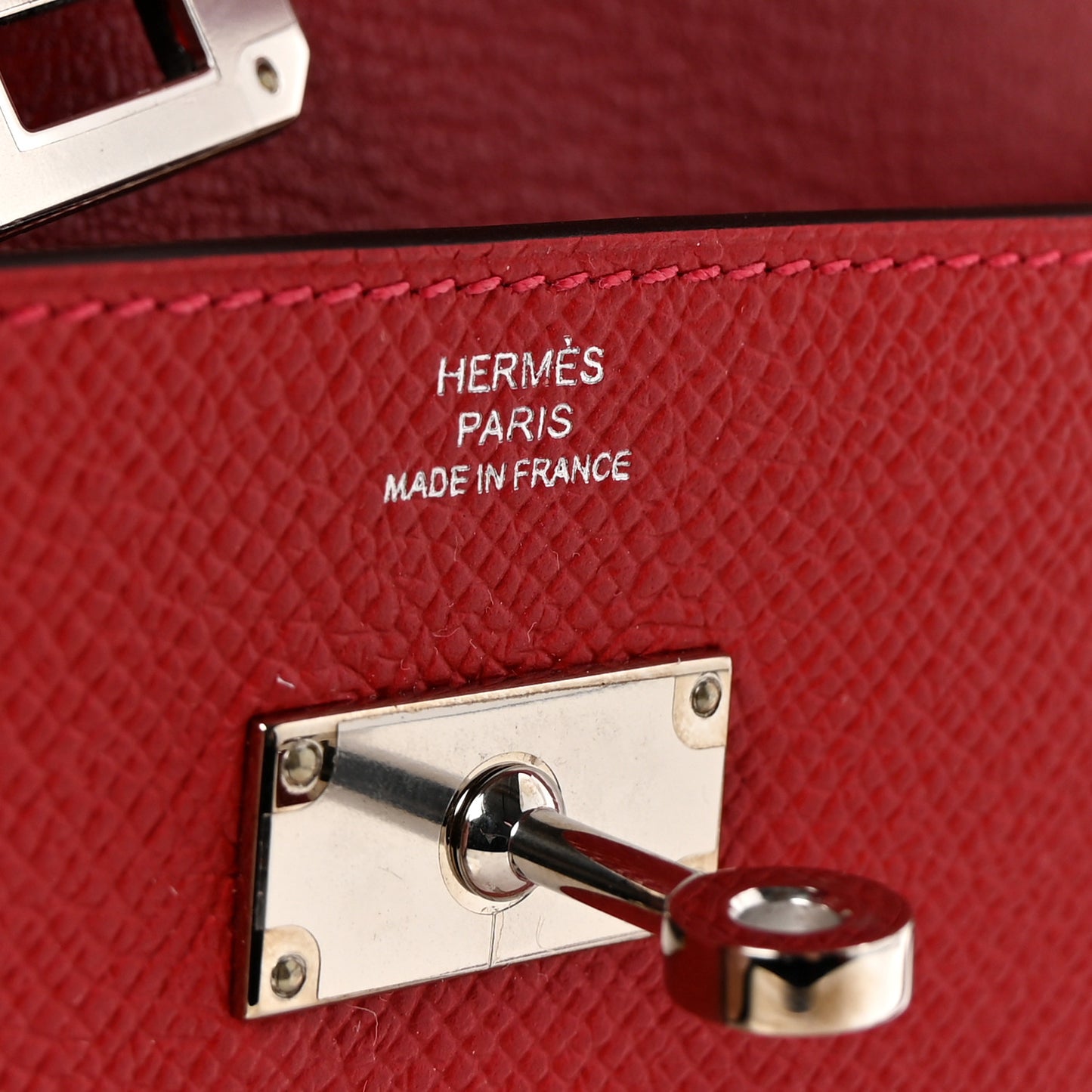 Epsom Flag Kelly Longue Wallet Rouge Casaque Rouge H