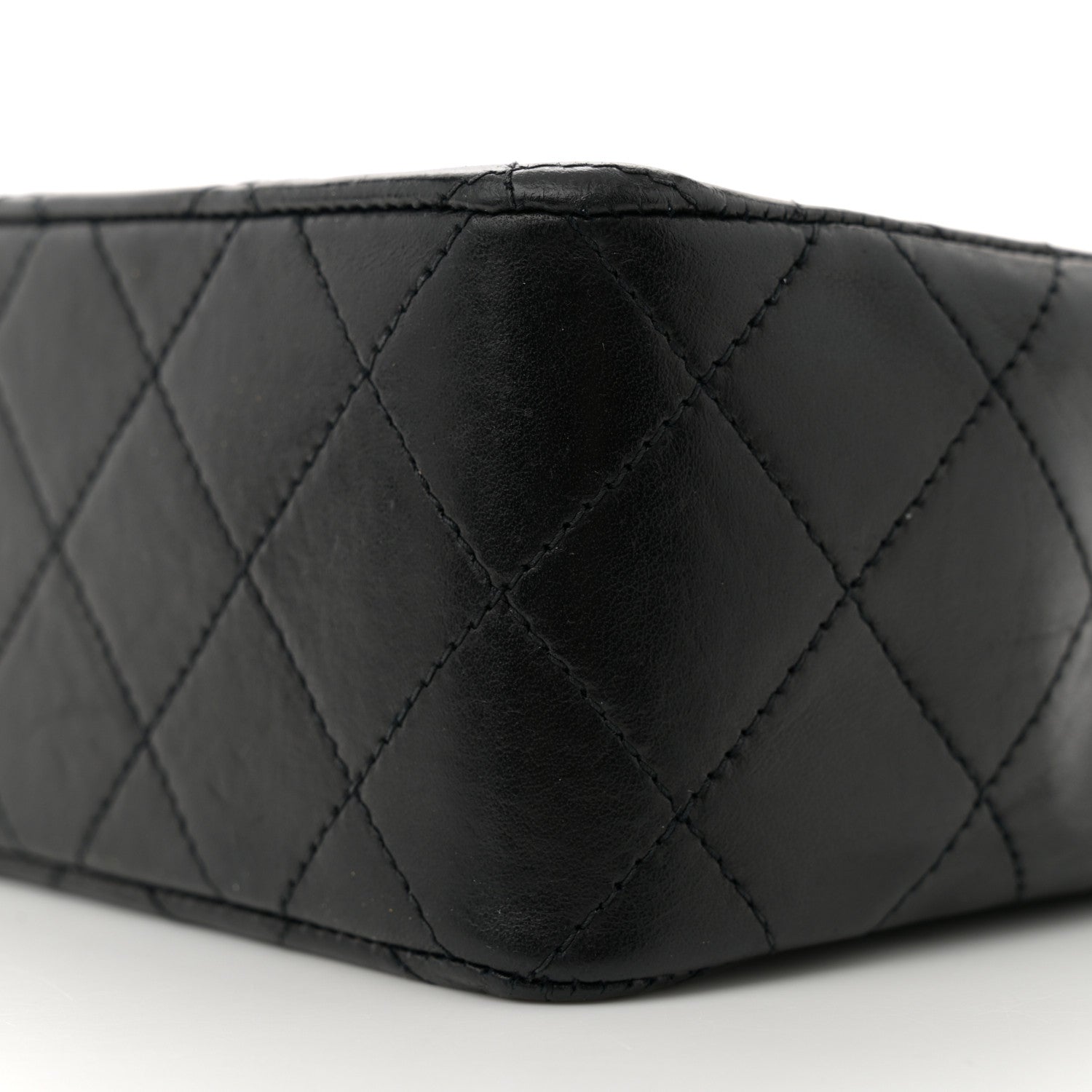 Chanel Lambskin Diamond Stitch Envelope Single Flap Black 9 of 9