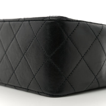 Chanel Lambskin Diamond Stitch Envelope Single Flap Black 9 of 9