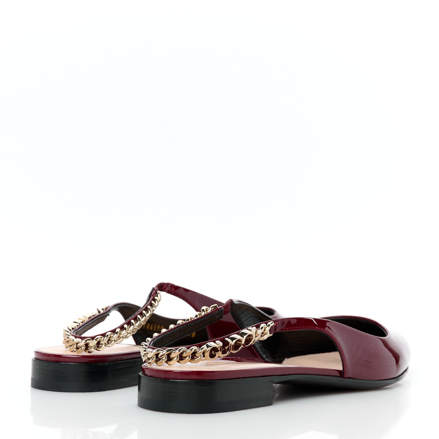 Gucci Patent Signoria Ballet Slingback Ballet Flat 36.5 Rosso Ancora 4 of 10