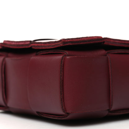 Bottega Veneta Lambskin Maxi Intrecciato Small Cassette Crossbody Bag Barolo 9 of 10